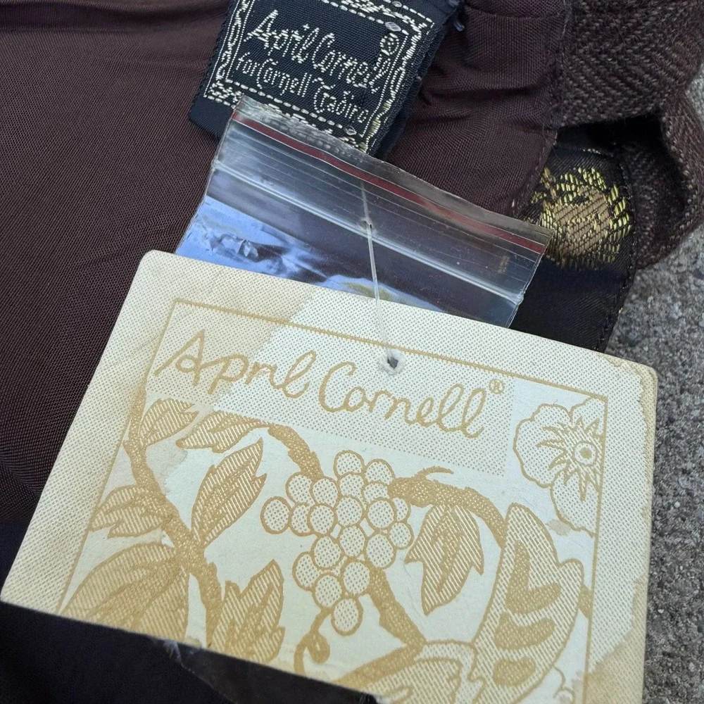 April Cornell NEW Embroidered Floral Crossbody Bag 9.5